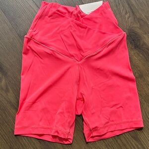Aerie Offline Real Me Crossover waist 5” Bike Short hot pink highlighter